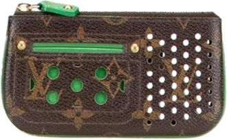 Louis Vuitton Tweedehands Canvas Louis Vuitton tassen - Dames - Vintage Clutch - Bruin - ONE Size - Vintage