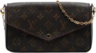 Louis Vuitton Pre-owned Cross Body Bags, female, Brown, Size: ONE SIZE Pre-owned Pochette Felicie