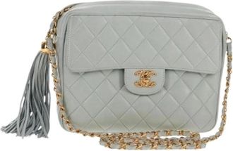 Chanel Pre-owned Vintage Cross Body Bag - Dames - Vintage Schoudertas - Blauw - ONE Size - Leer - Vintage