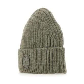 Maison Kitsuné Beanies, unisex, Green, Size: ONE SIZE Fox Head Beanie