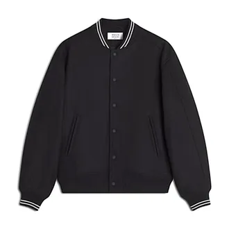 Maison Kitsun&eacute; Bomber Jackets, male, Black, Size: XS Giubbino