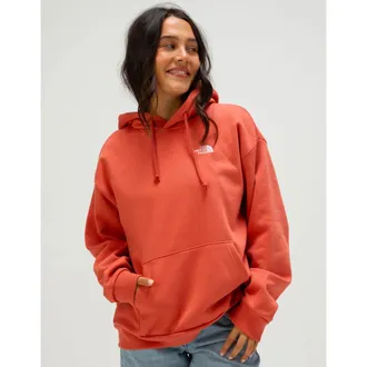 The North Face Evolution Hoodie Womens Red Fleece Lined Oversized POSH278