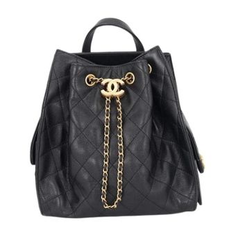 Chanel Pre-owned Vintage Handbag - Dames - Pre-owned - Zwart - Maat: ONE Size Leer
