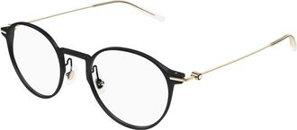 Montblanc Demo Oval Mens Eyeglasses MB0357O 001 49