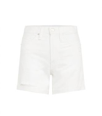 Hudson Devon High Rise Boyfriend Short With Cuff In White