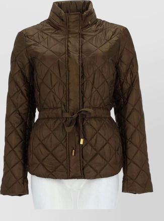 Michael Kors quilted belted puffer jacket