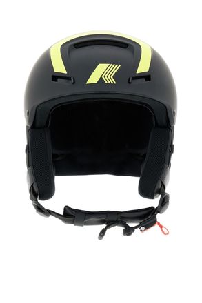 K-Way Sleek Matte Black Ski Helmet with Thermoregulation and Enhanced Ventilation