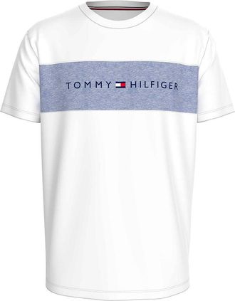 Tommy Hilfiger Mens SS T-SHIRT BLOCK LOGO UM0UM03418, White, S