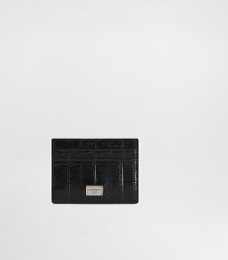 Dolce & Gabbana Eel Skin Card Holder - Man Wallets And Small Leather Goods Black Onesize