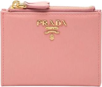 Prada Pre-owned Vintage Wallet - Dames - Vintage Accessoires - Roze - ONE Size - Leer - Vintage