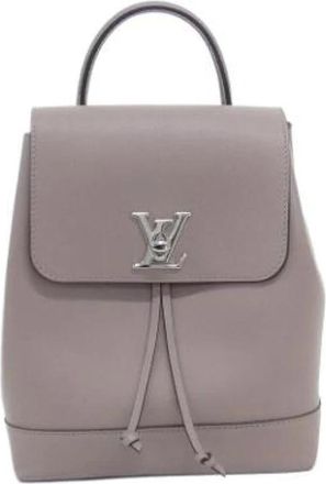 Louis Vuitton Pre-owned Backpack - Dames - Vintage Rugzakken - Grijs - ONE Size - Leer - Vintage
