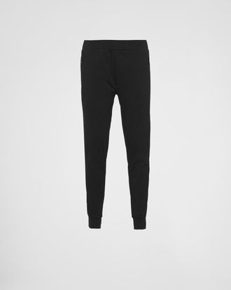 Prada Technical cotton and Re-Nylon pants
