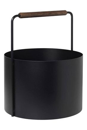 Blomus Blomus Ashi Wood Basket Medium - Brown Oak in Black