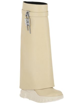 Givenchy Shark Lock Leather Biker Boot