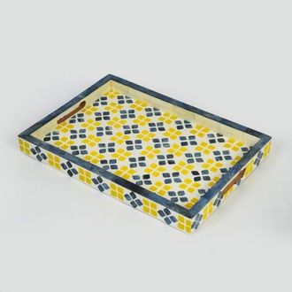 Mela Artisans Marigold Mosaic Bone Inlay Tray at Nordstrom