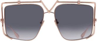 Valentino Light Grey Irregular Ladies Sunglasses VLS-116 A 59