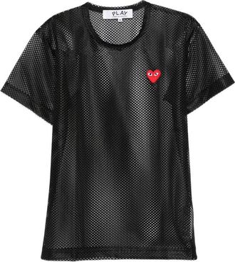 Comme Des Gar&ccedil;ons u T-shirt Mesh Red Emblem