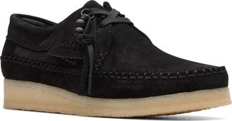 Clarks Womens Weaver Oxford, Black Suede, 5.5 UK