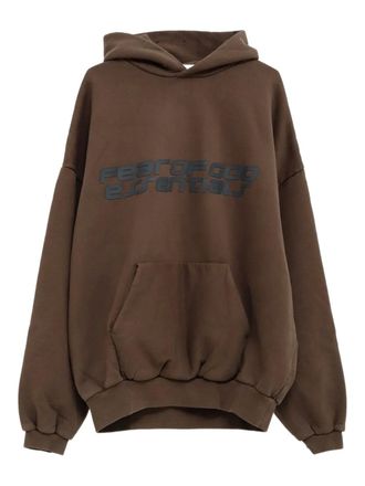 Fear of God 90s hoodie met logoprint - Bruin