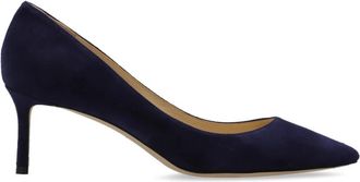 Jimmy Choo London Romy 60 Pumps - Dames - Pumps - Blauw - 38 EU - Leer - Schoenen