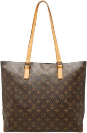 Louis Vuitton Pre-owned Monogram Tote Bag - Dames - Vintage Shopper - Bruin - ONE Size - Leer - Vintage
