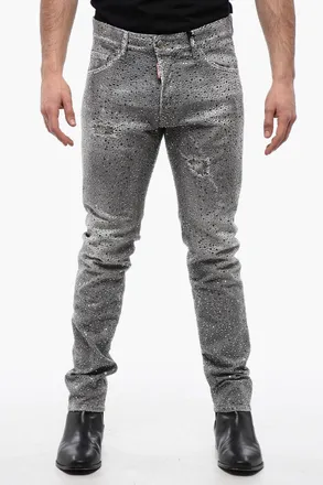 Dsquared2 Cool Guy Distressed Jeans with Studs Dsquared2