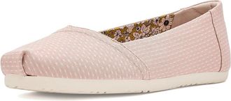 Toms Alpargata Ballet Womens Dress Flat Shoes Medium Pink : 9.5 B - Medium, Textile