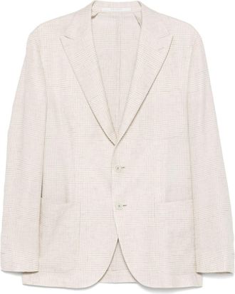 Eleventy Blazer a quadri - Toni neutri