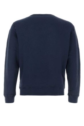 Polo Ralph Lauren Mens Navy Blue Cotton Blend Sweatshirt Newportnavy Exterior: Polyester Felpe Sweater