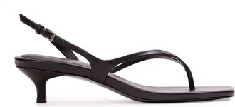 Black Suede Studio Mehak 35 Leather Sandal in Black Leather at Nordstrom, Size 38 Eu