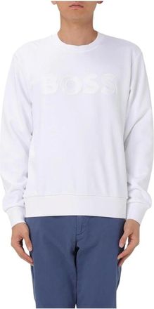 HUGO BOSS Hombre, Sudaderas, Blanco, Talla: S