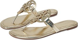 Tory Burch Miller Sandal Womens Shoes Spark Gold : 10.5 M, Leather