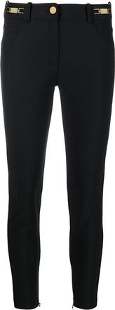 Elisabetta Franchi cropped skinny-cut trousers - women - Spandex/Elastane/Polyamide - 46 - Black
