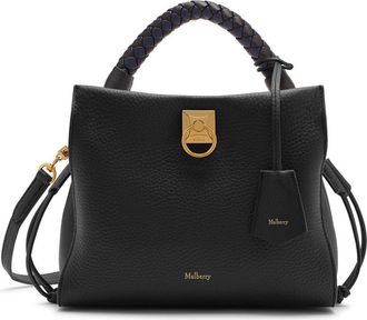 Mulberry Small Iris Leather Top Handle Bag in Black at Nordstrom