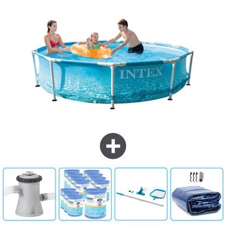 Intex Piscina Con Estructura Redonda - 305x76 Cm - 7-piezas Scb93