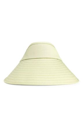 Favorite Daughter Wide Brim Twill Visor in Light Sage at Nordstrom