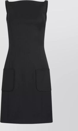 Patou virgin wool knee-length dress