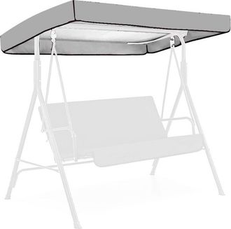 OEM Balan&ccedil;oire 3 Places, Imperm&eacute;able, Polyester Argent&eacute;, Style D&eacute;contract&eacute; Et Contemporain, 191 X 120 X 23 Cm