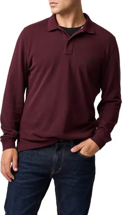 Rodd & Gunn Gunn Piqué Polo in Black Fig at Nordstrom, Size X-Large