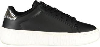 Tommy Hilfiger Sneakers - Dames - Sneakers - Zwart - 37 EU - Leer - Schoenen
