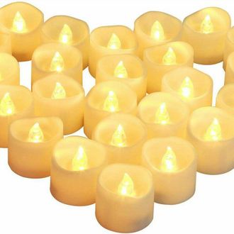 OEM Velas Led Con Llama Parpadeante, 24 Unidades, Velas El&eacute;ctricas, Velas Navide&ntilde;as Para Navidad, &Aacute;rbol De Navidad, Pascua, Boda