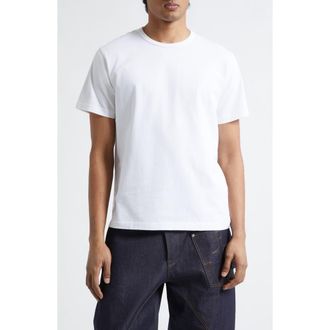 J.W.Anderson Embroidered Anchor Logo Cotton T-Shirt in White at Nordstrom, Size X-Large