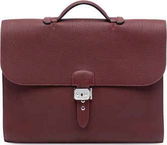 Herm&egrave;s Borsa Sac &agrave; d&eacute;p&ecirc;ches 38 in pelle Togo 2008 - Rosso