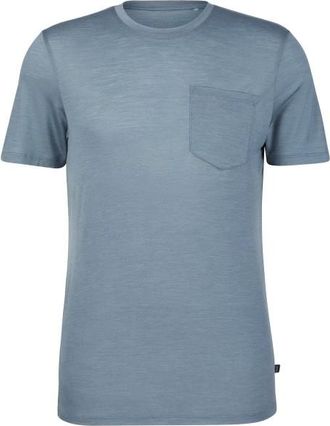 Stoic MerinoChill MMXX. G&ouml;teborg Pocket Tee Merinoshirt f&uuml;r Herren | grau