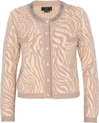 Faina Vest Dames beige/wol wit