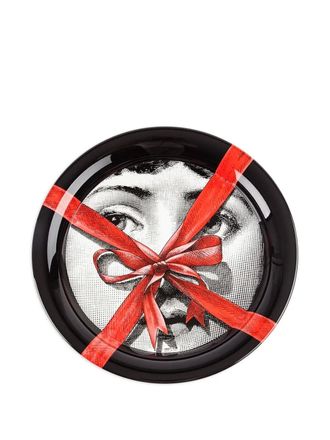 Fornasetti printed tray - unisex - ceramic - One Size - Black