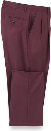 Paul Fredrick Wool Gabardine Pleated Pants