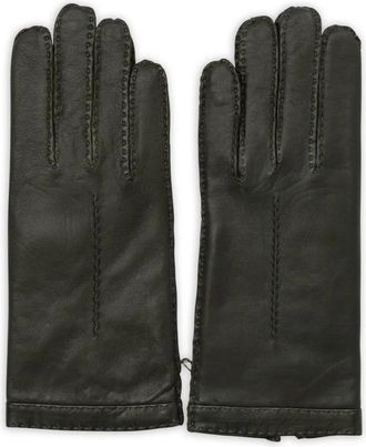 Restelli wool-cashmere blend gloves - Green