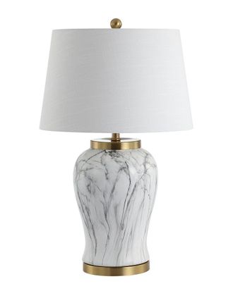 Jonathan Y Designs Jonathan Y 28In Prague White & Gold Table Lamp