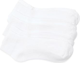 Nordstrom 3-Pack Everyday Quarter Socks in White at Nordstrom, Size 9-11